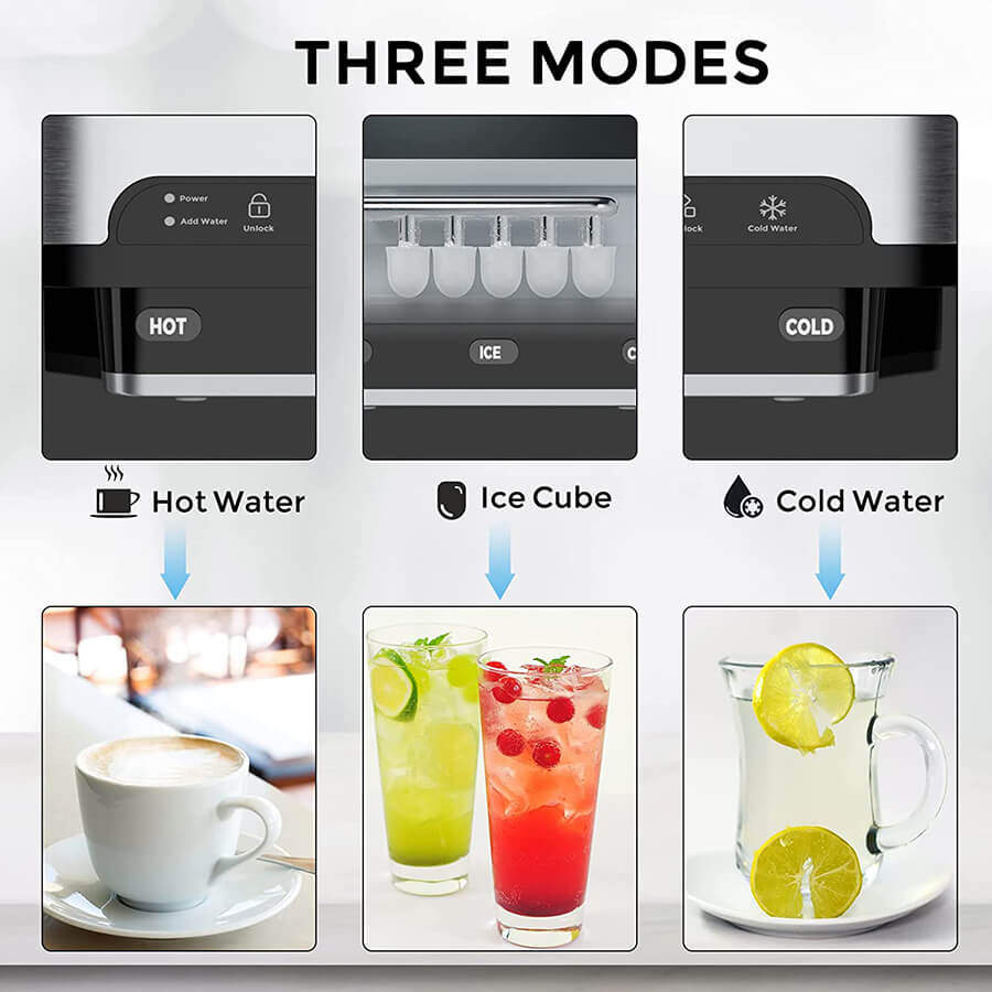 3 in 1 Water Dispenser with Ice Maker Countertop丨FOOING – Fooing