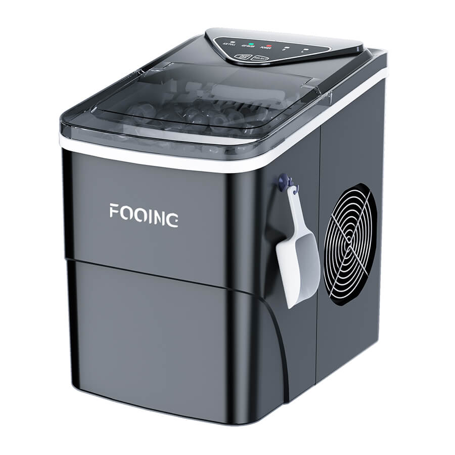 FOOING ice makers countertop hzb-12b-s black ice maker-1-2
