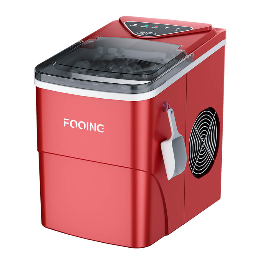 FOOING ice makers countertop hzb-12b-s red ice maker-1-4